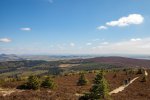 e bikes on a huge climb in the tweed valley