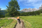 Dolomites mtb berm trail