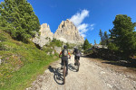 Dolomites mtb climbing