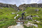 Dolomites mtb waterfall
